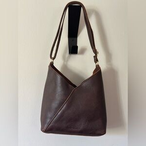 Portland Leather Naomi Shoulder Bag - Coldbrew